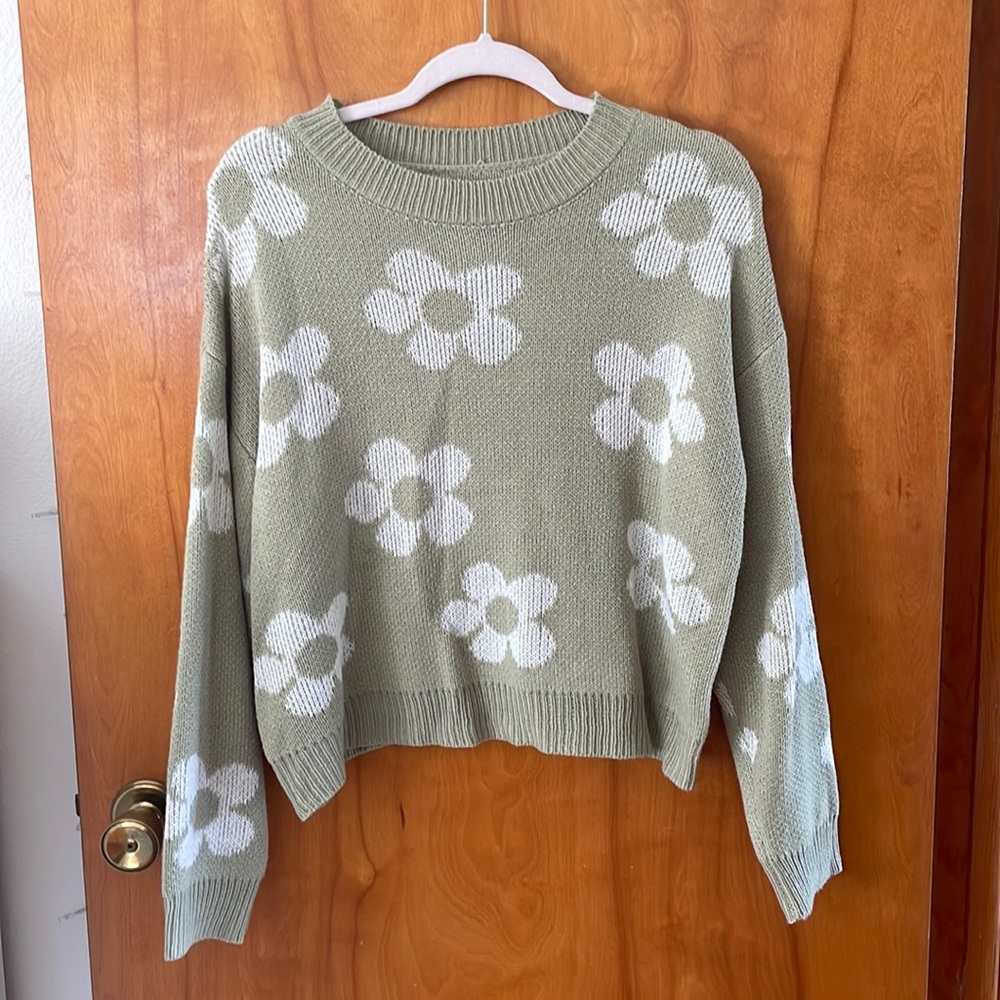 Floral sweater